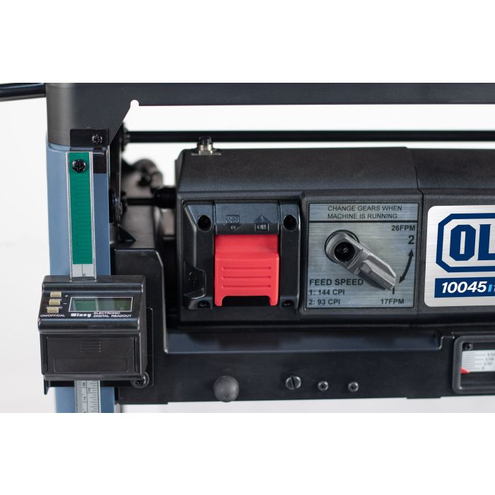 Wixey height scale with readout, large safety switch, and feed speed lever