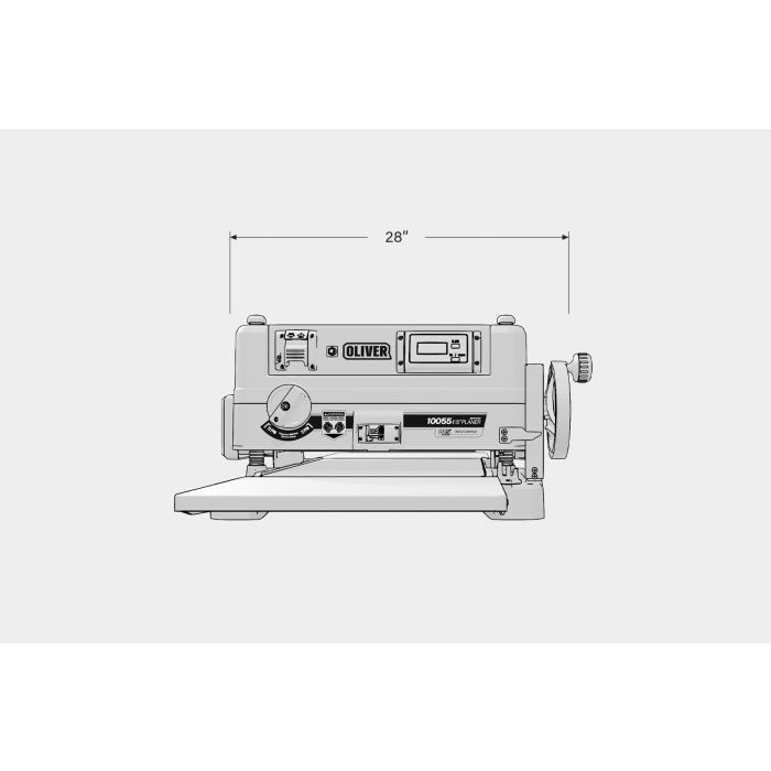 planer front dimension