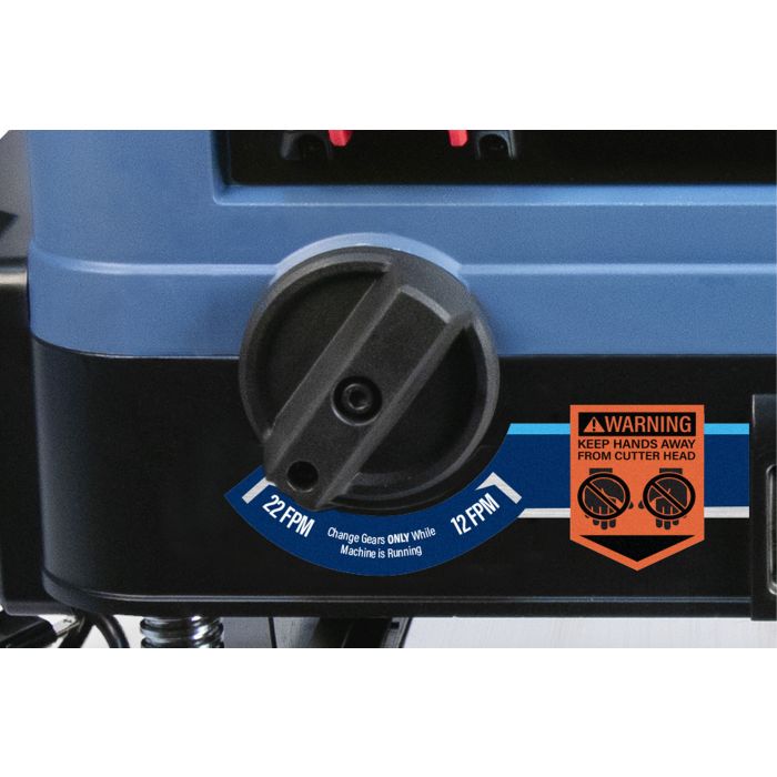 portable planer feed rate switch