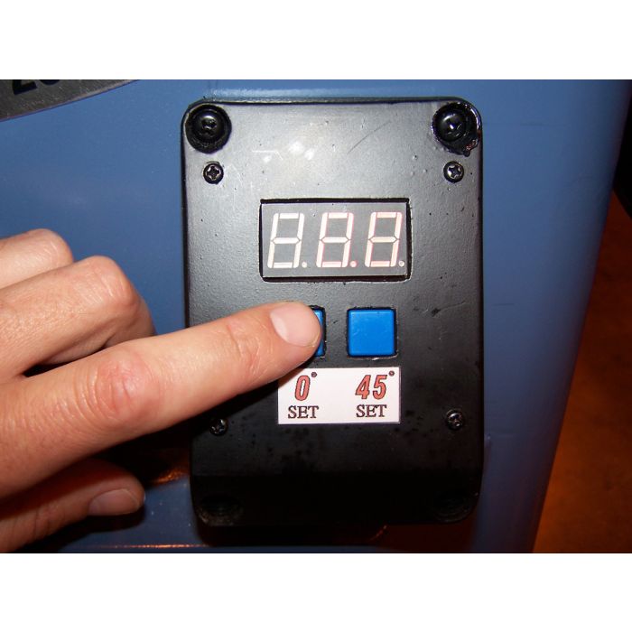 blade angle electronic control with digital readout