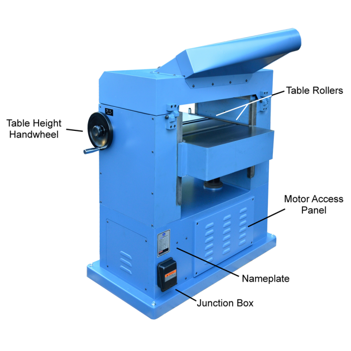 planer back view with features