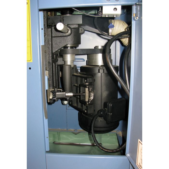 inside view of motor mount and spindle elevation housing