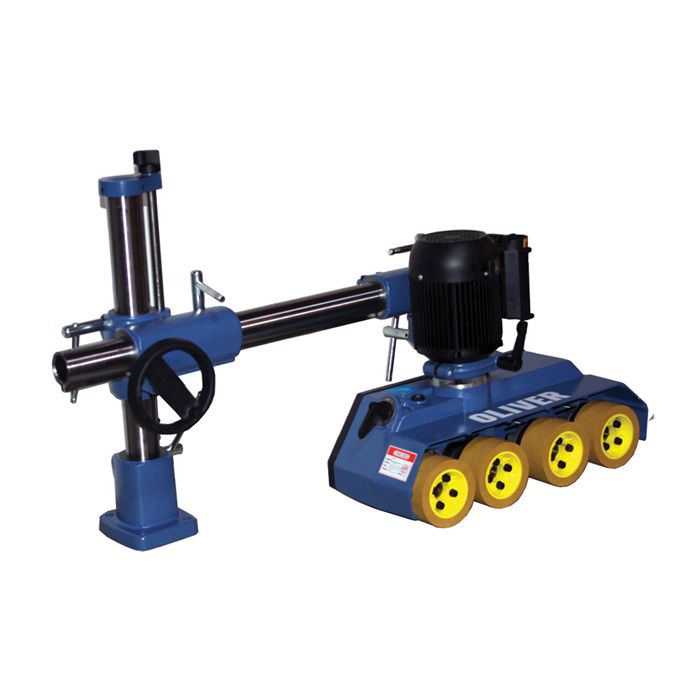 4 roll powered stock feeder with adjustable stand