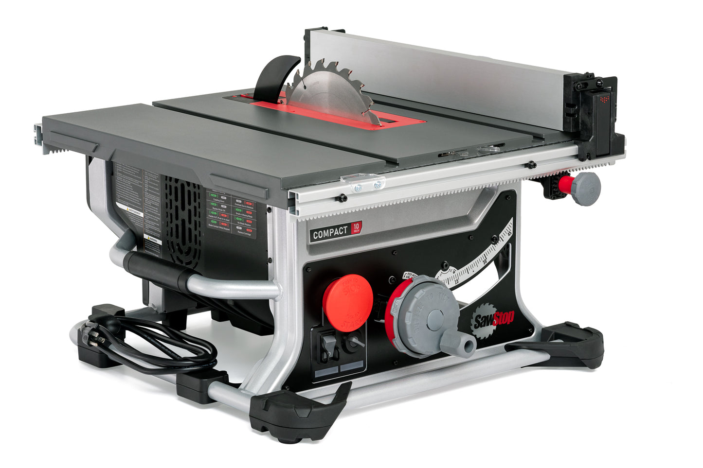 SawStop compact table saw featuring the same safety features of the larger saws