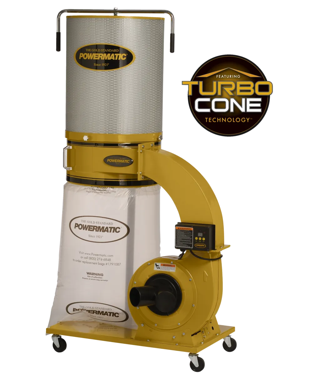 Portable Dust Collector with TurboCone™ Chip Separation