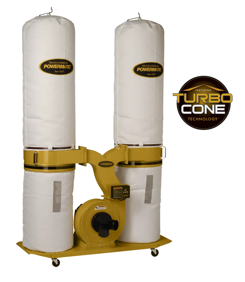 Portable Dust Collector with TurboCone™ Chip Separation