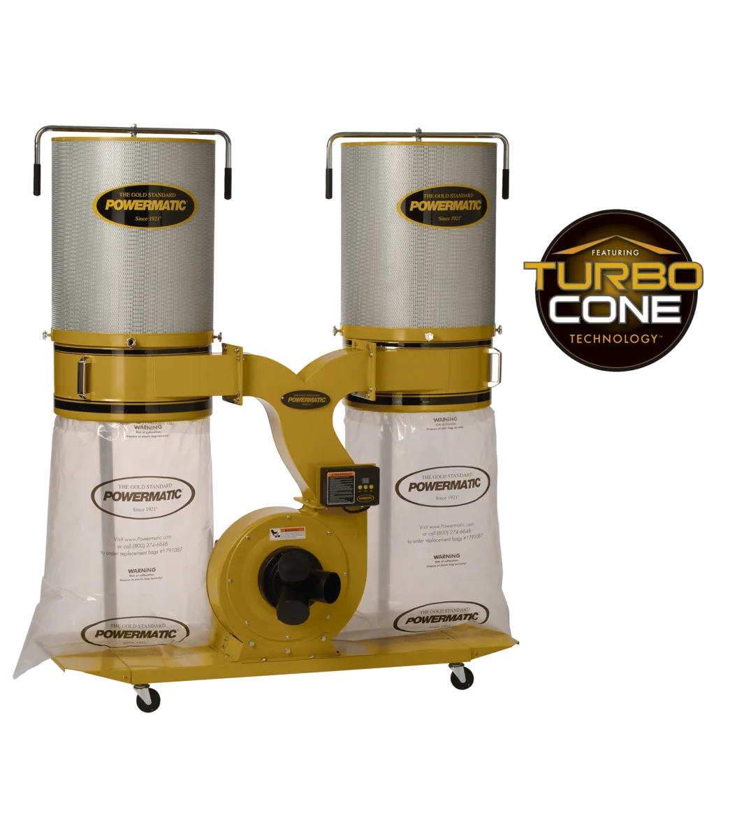 Portable Dust Collector with TurboCone™ Chip Separation