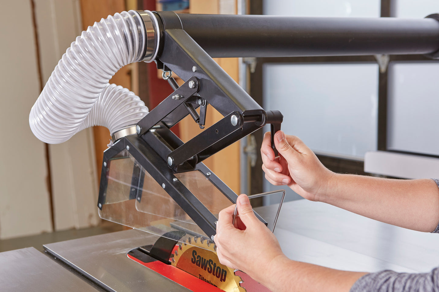 SawStop Floating Overarm Dust Collection