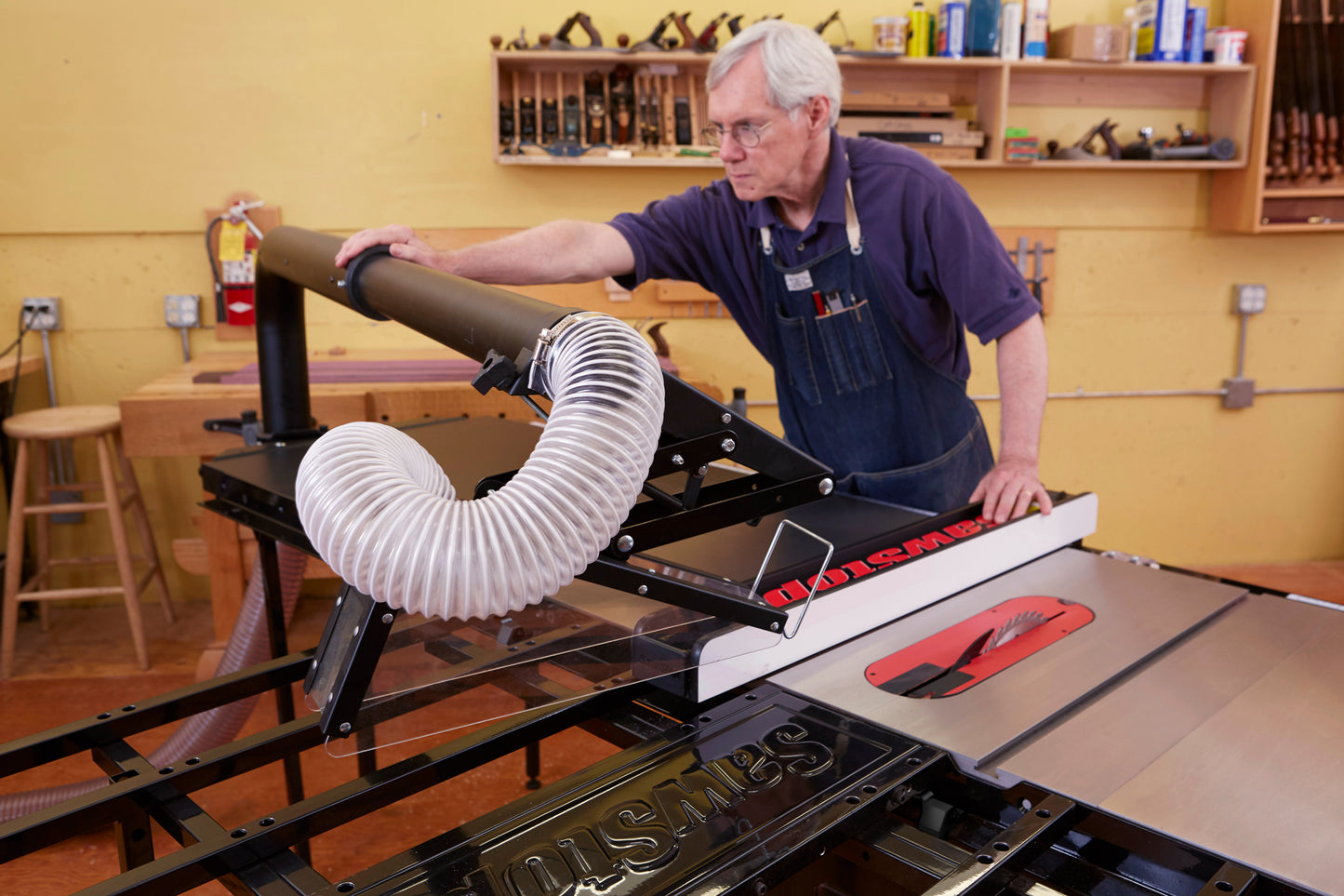 SawStop Floating Overarm Dust Collection