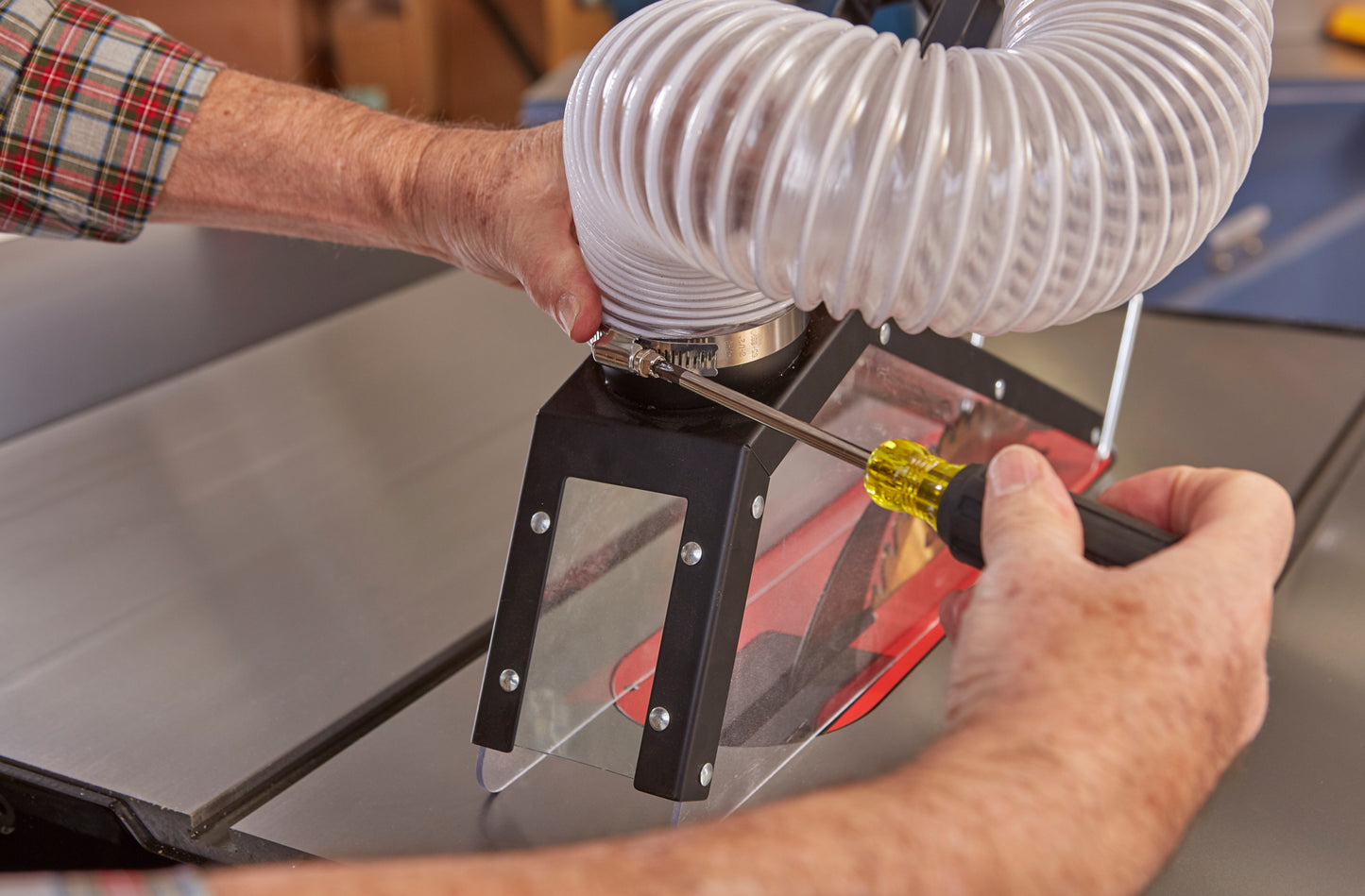 SawStop Floating Overarm Dust Collection