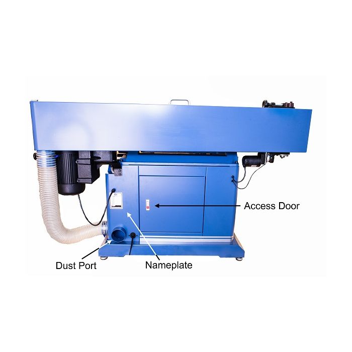 edge sander rear cabinet details