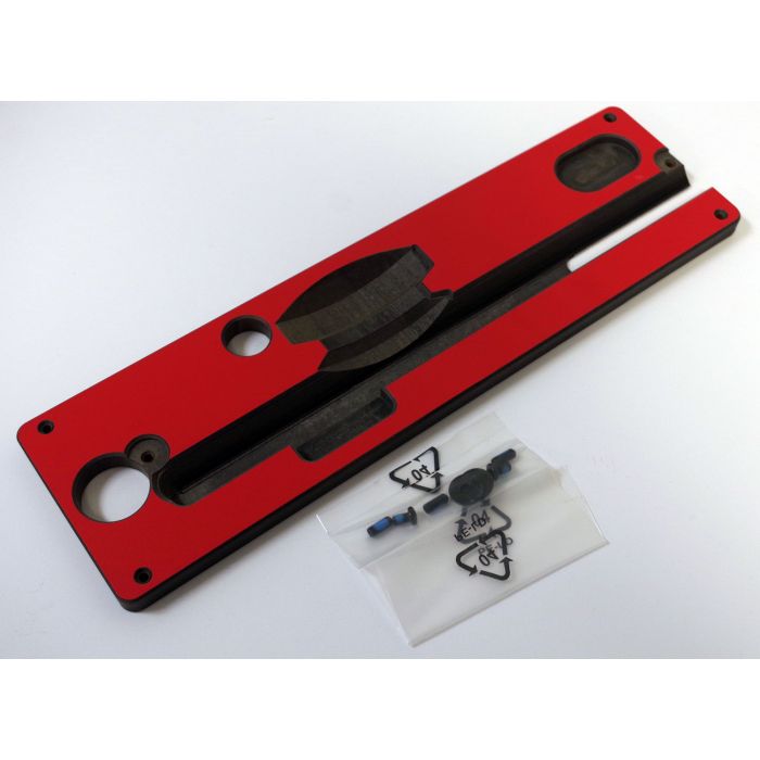 zero clearance table insert underside and hardware