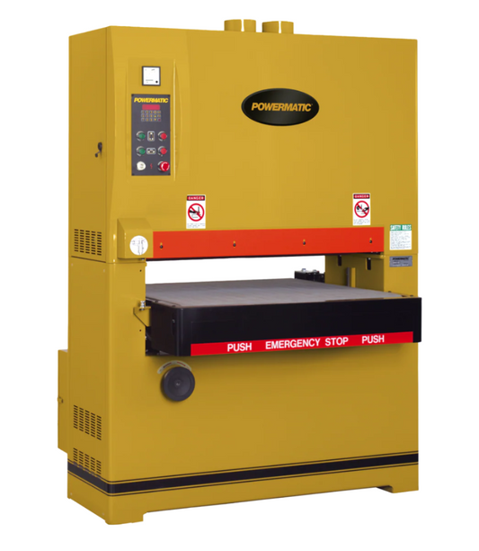 Powermatic's latest 37" wide belt sander with 20 horsepower motor and digital readout display.