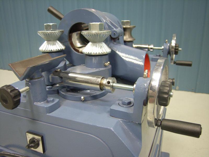 round rod milling machine work support and intake wheels