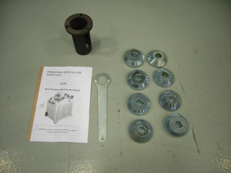 round rod milling machine included accessories