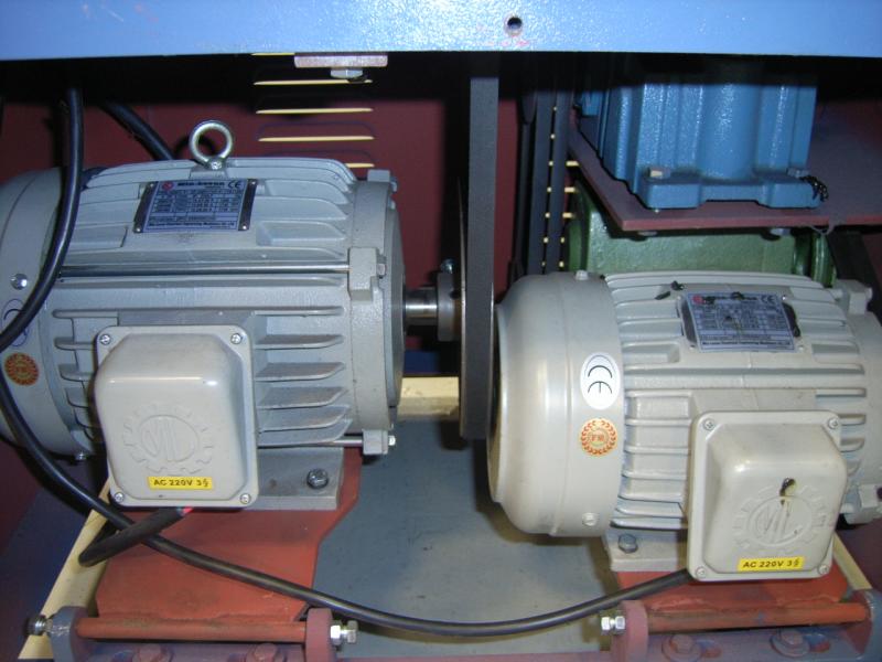 round rod milling machine cutterhead and feed wheel motors