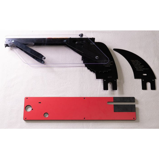blade guard with zero clearance insert and riving knife