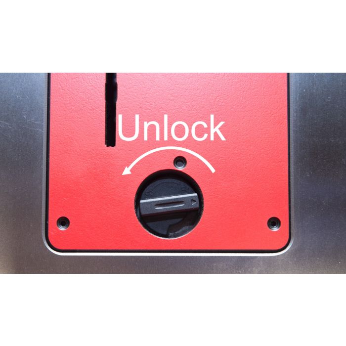 locking switch zero clearance table insert