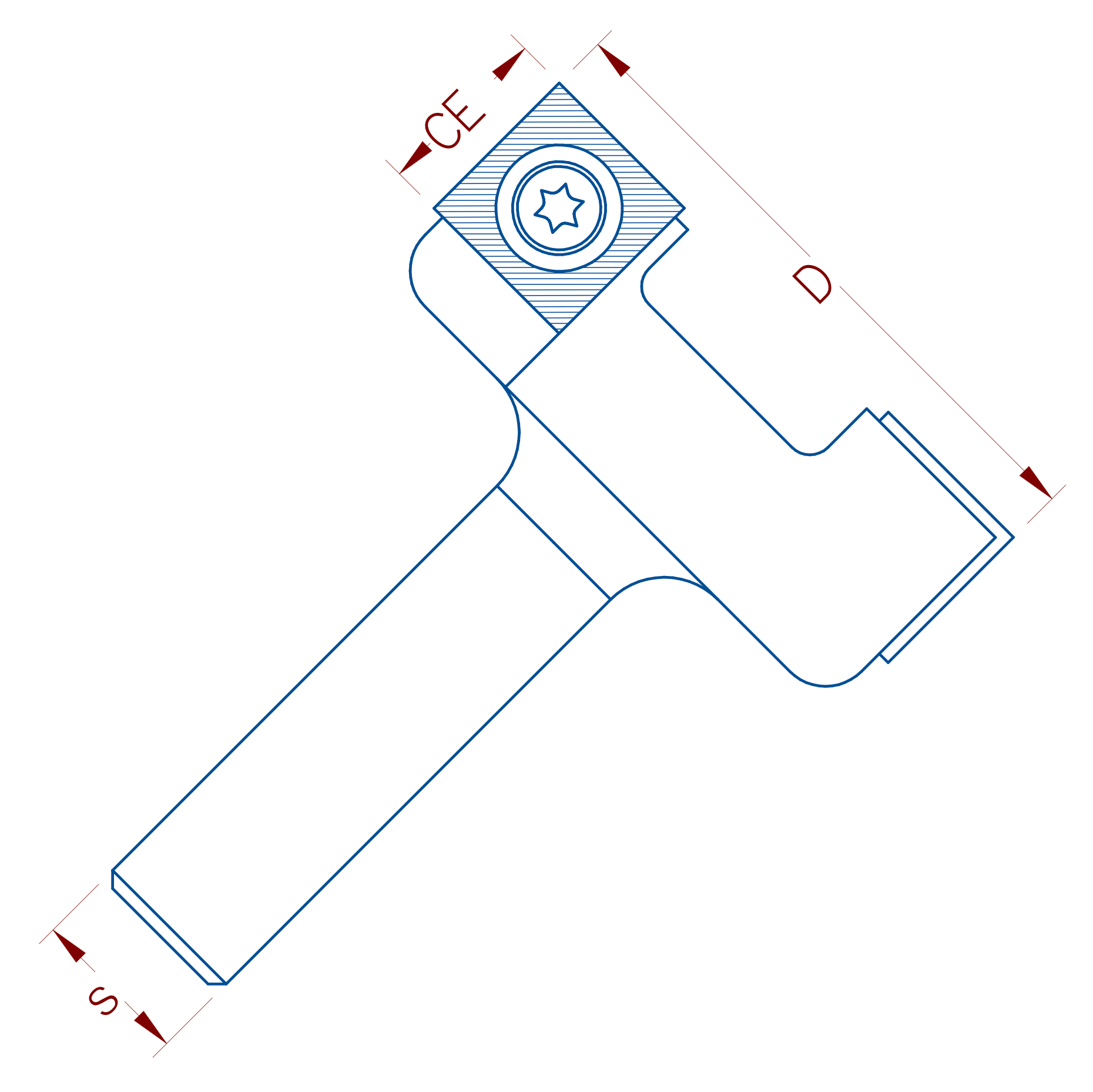 spoil board cutter router bit drawing