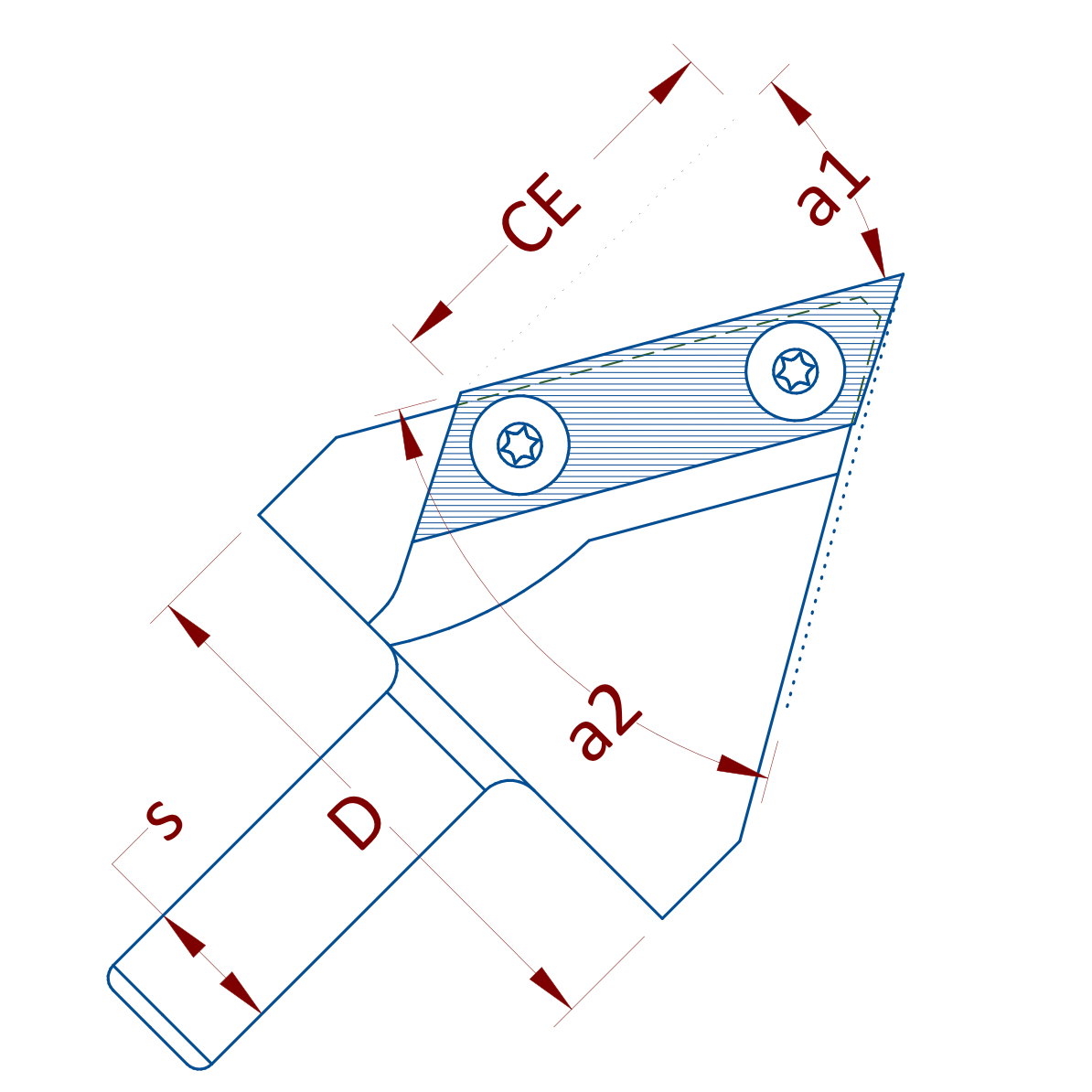 v-groove router bit drawing