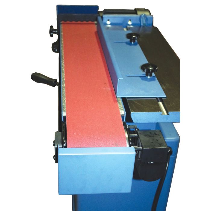 edge sander platen tilted 90 degrees