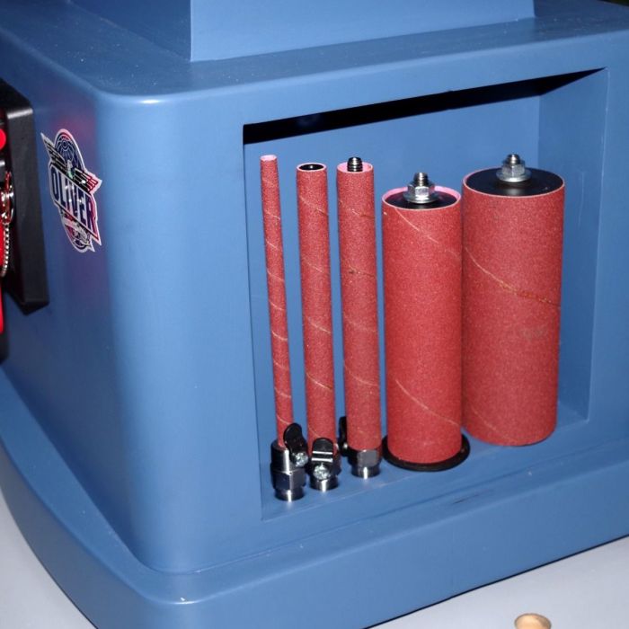 on-board sanding spindle storage