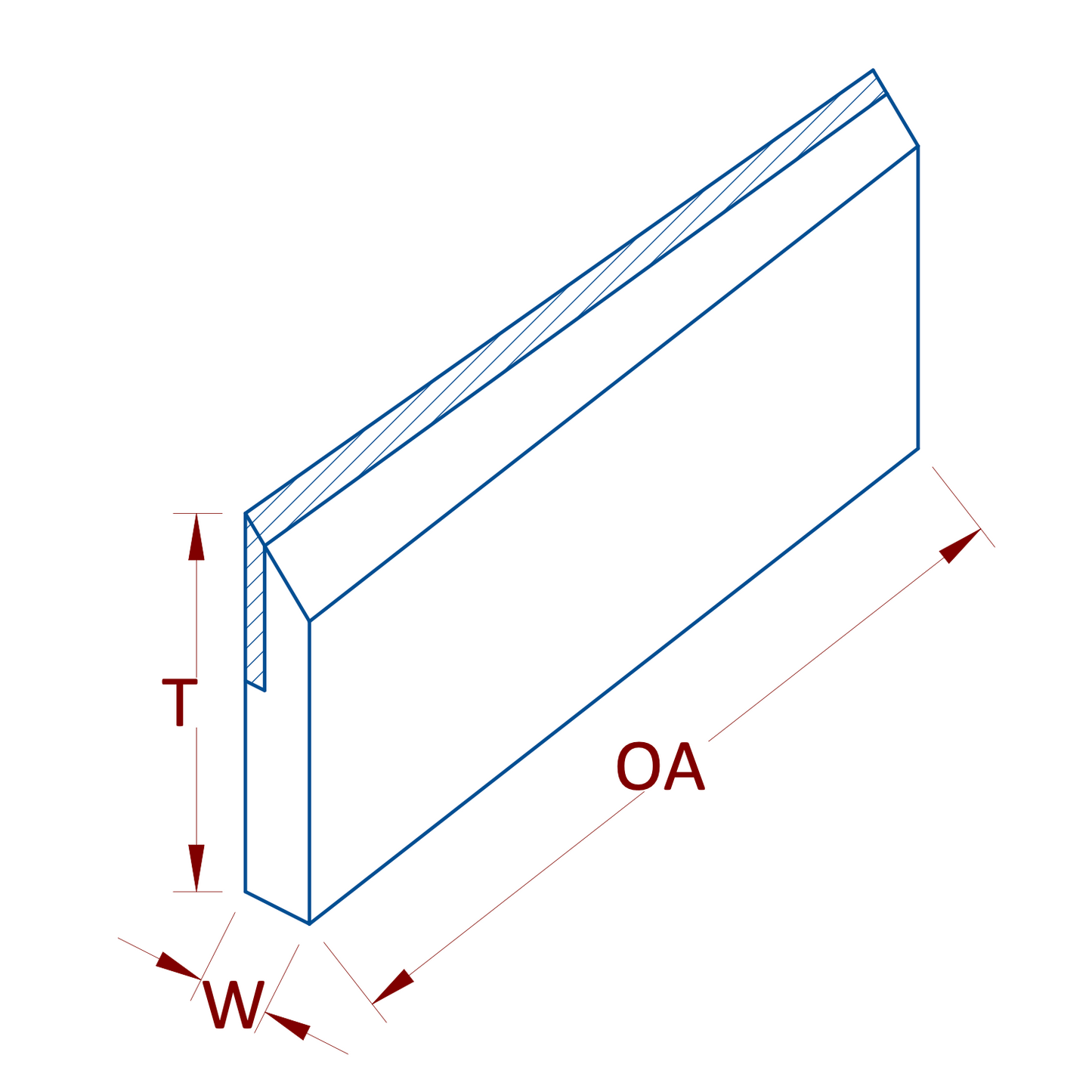 carbide laminated planing knife drawing