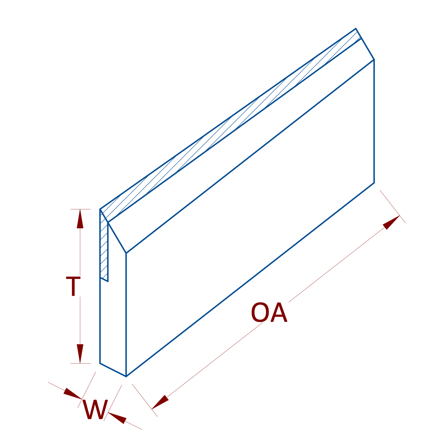 carbide laminated planing knife drawing