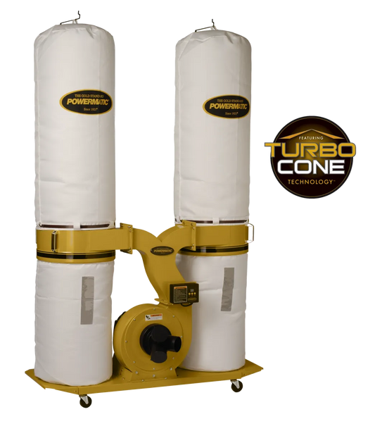 Portable Dust Collector with TurboCone™ Chip Separation