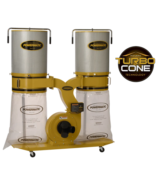 Portable Dust Collector with TurboCone™ Chip Separation