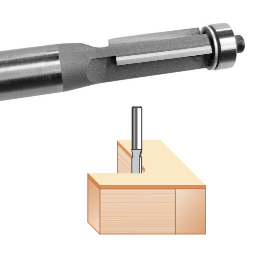 flush trim router bit with ball bearing guide