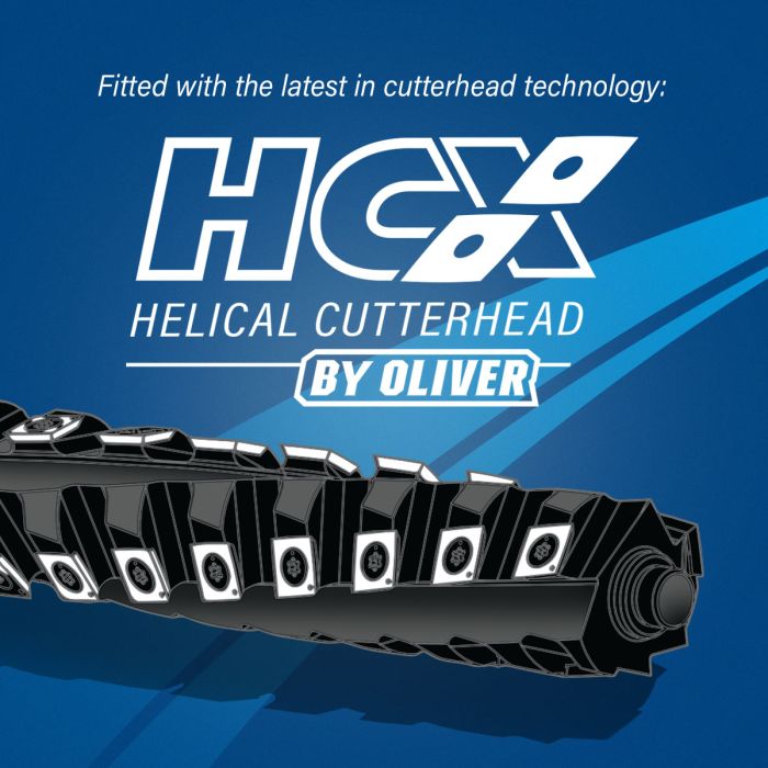 HCX high-tech helical cutterhead by Oliver