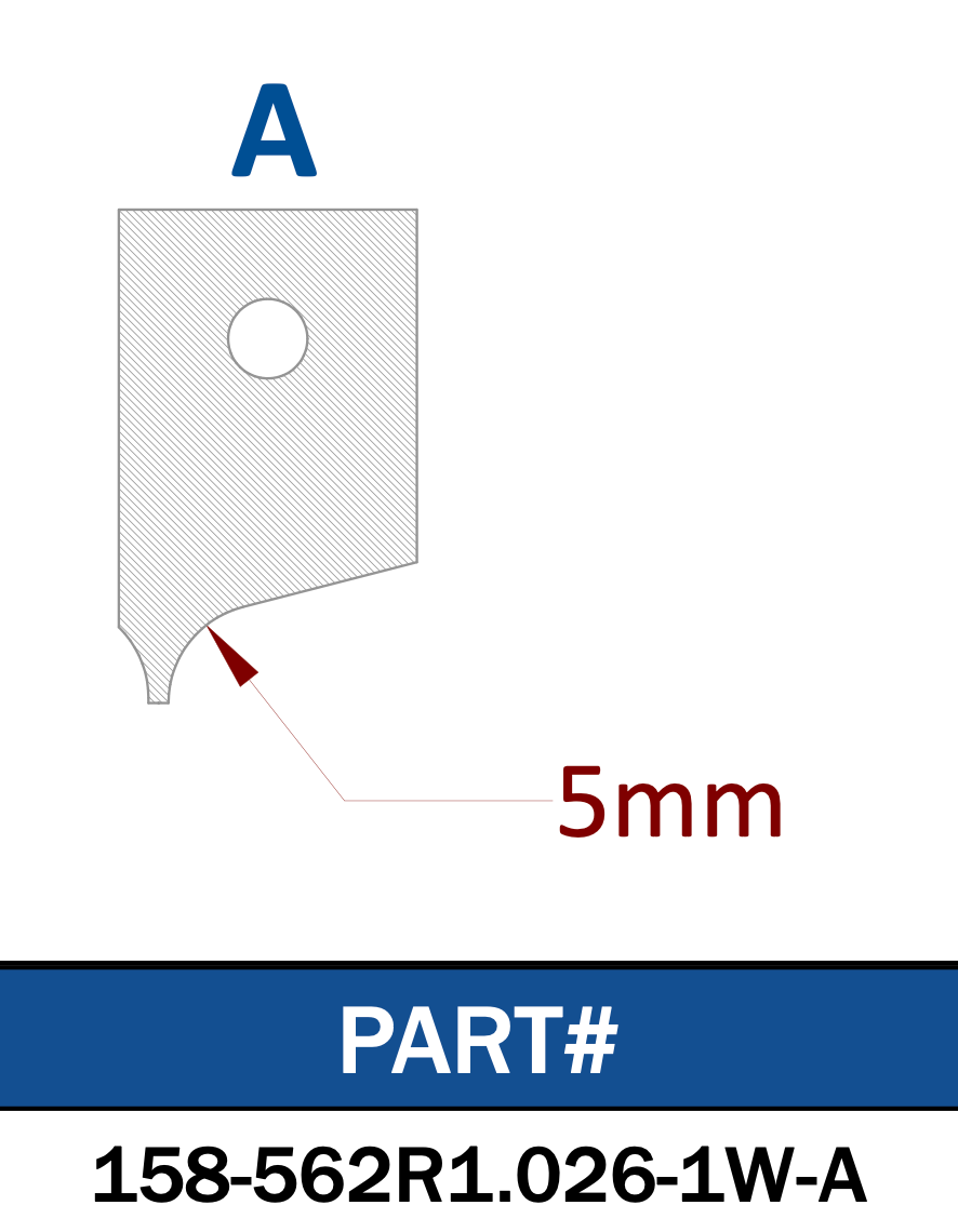 insert radius cutter knife