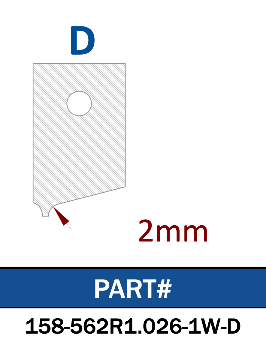 insert radius cutter knife