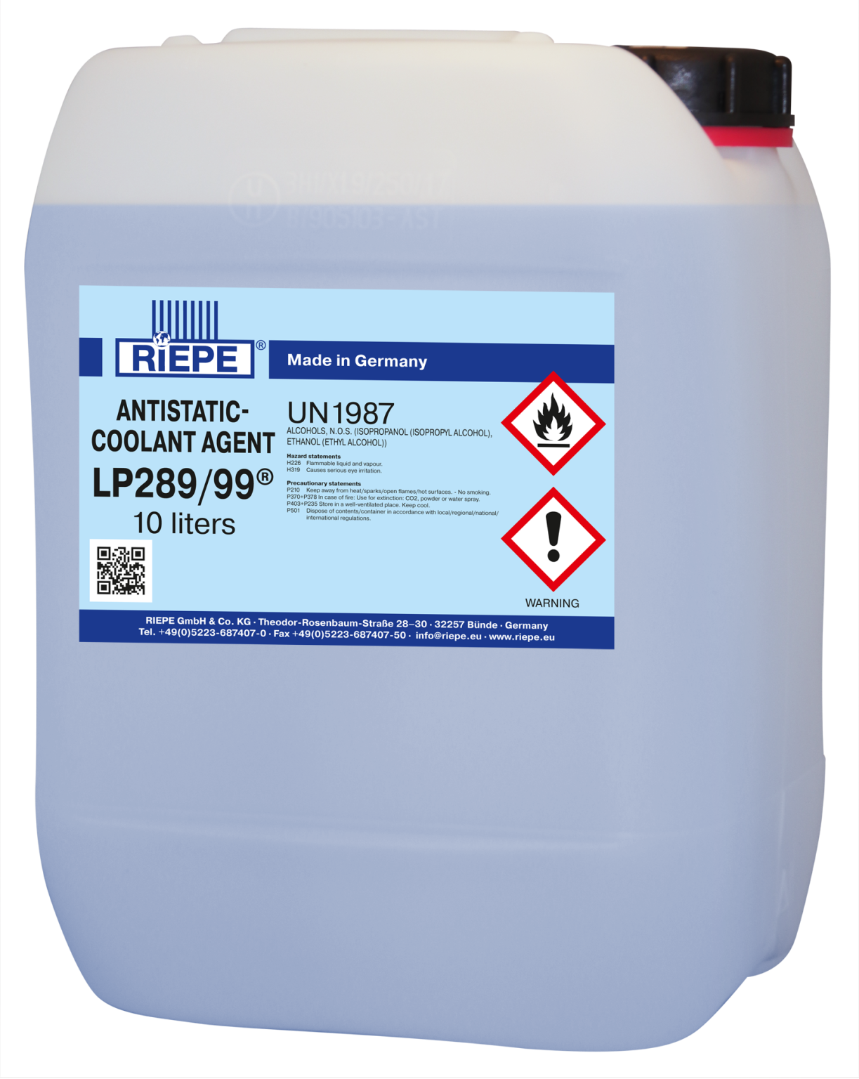 Riepe antistatic coolant agent jug