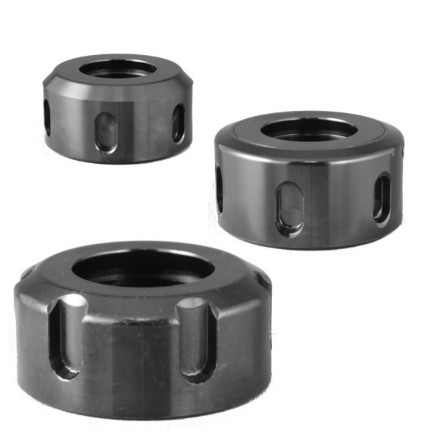 group of collet nuts