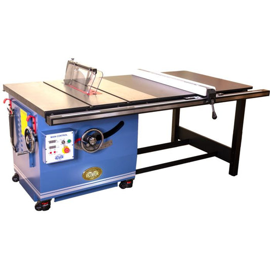 table saw front corner view